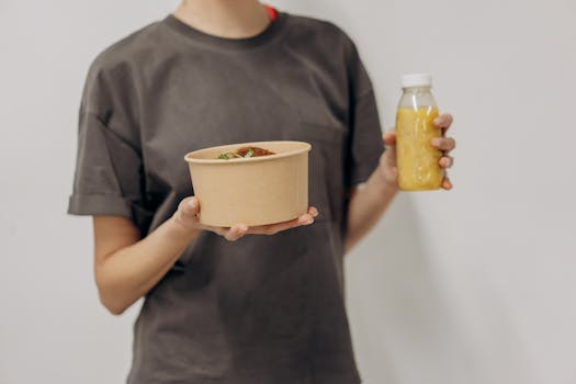 woman enjoying healthy food